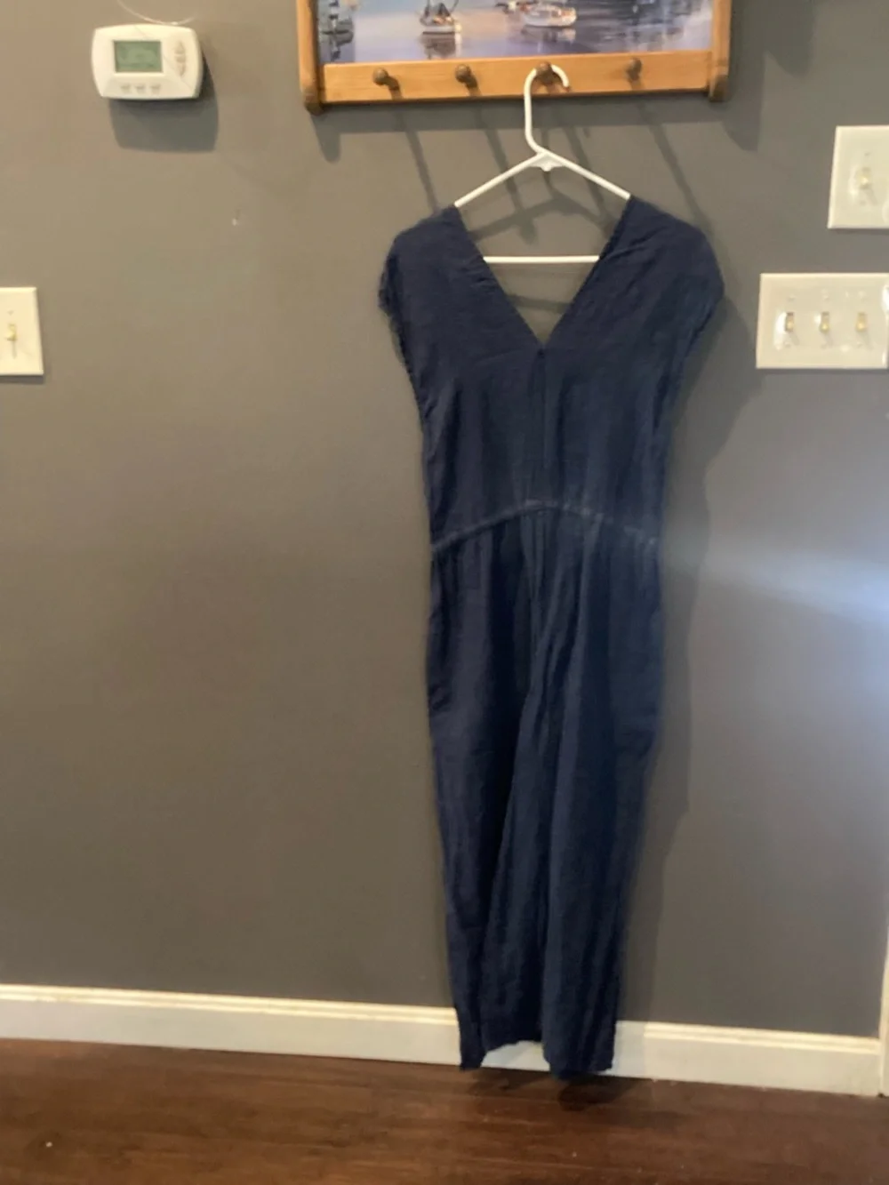 Bella Dahl size medium sleeveless jumpsuit 💯 linen excellent condition - Picture 3 of 6
